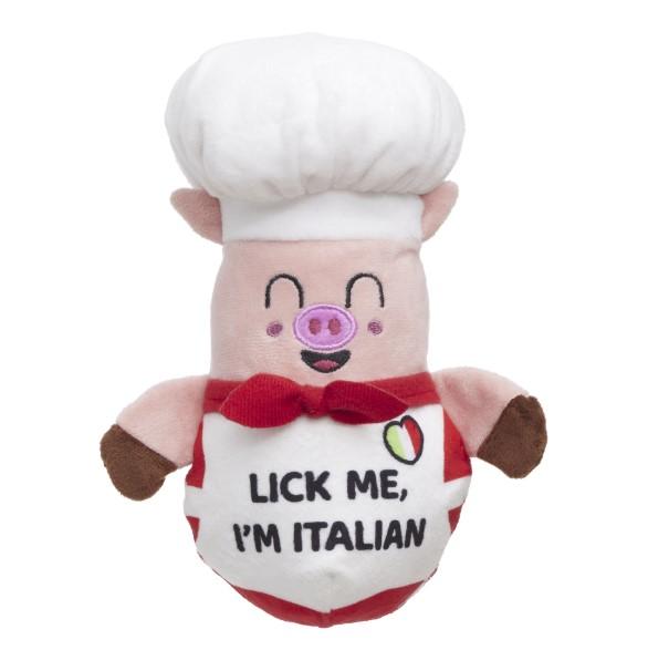 BarkShop Tony Pupperoni Plush Dog Toy