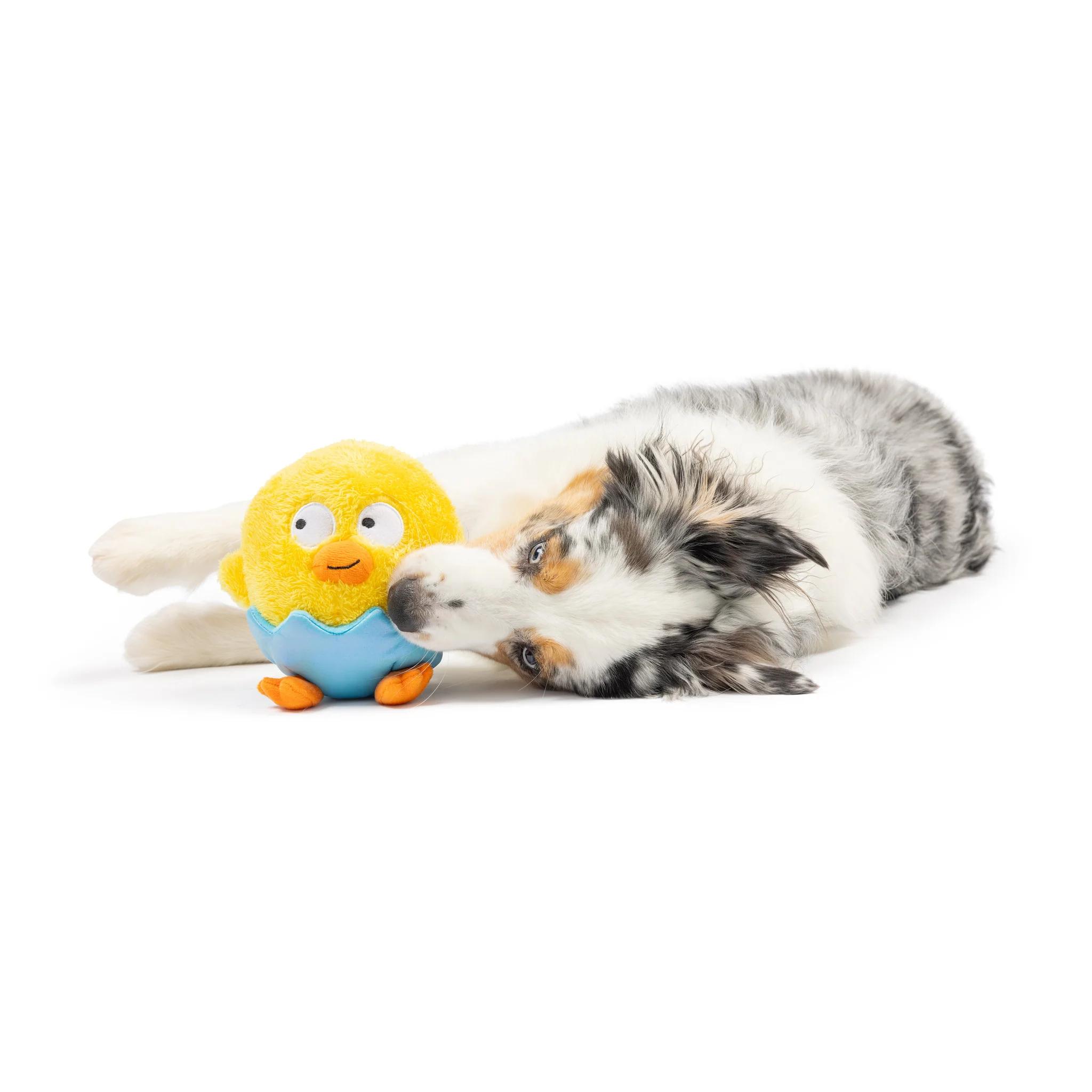 Huxley & Kent Power Plush Chick-a-Dee Dog Toy, Small