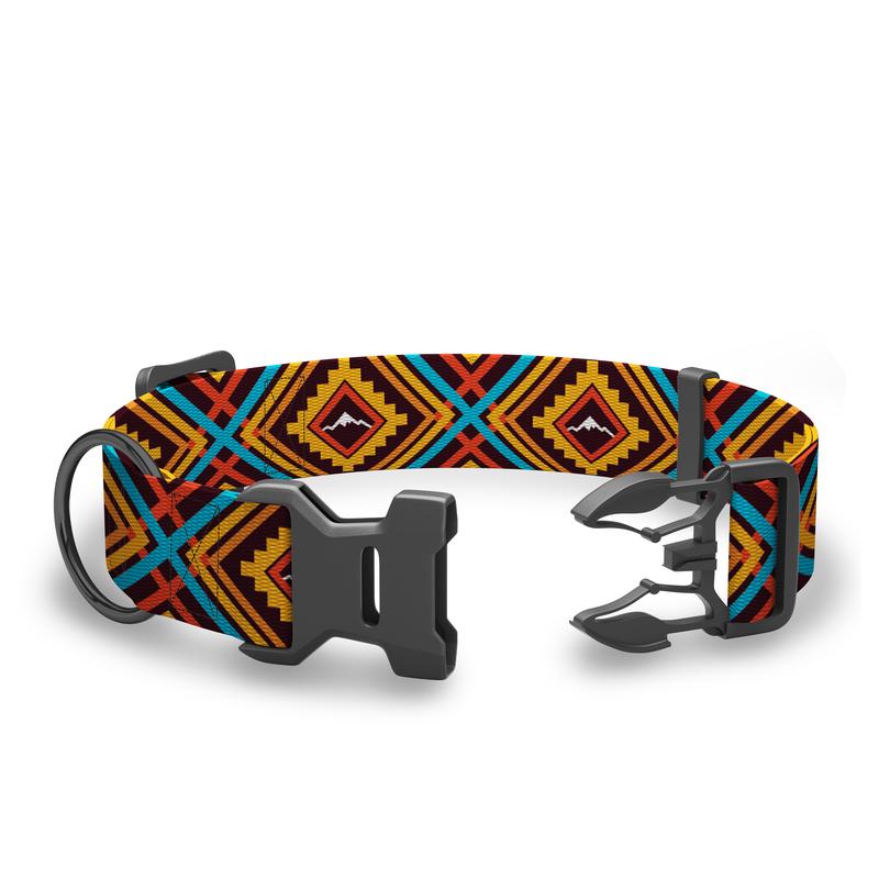 Wingo Outdoors Coosa Dog Collar, Mosaic, Small