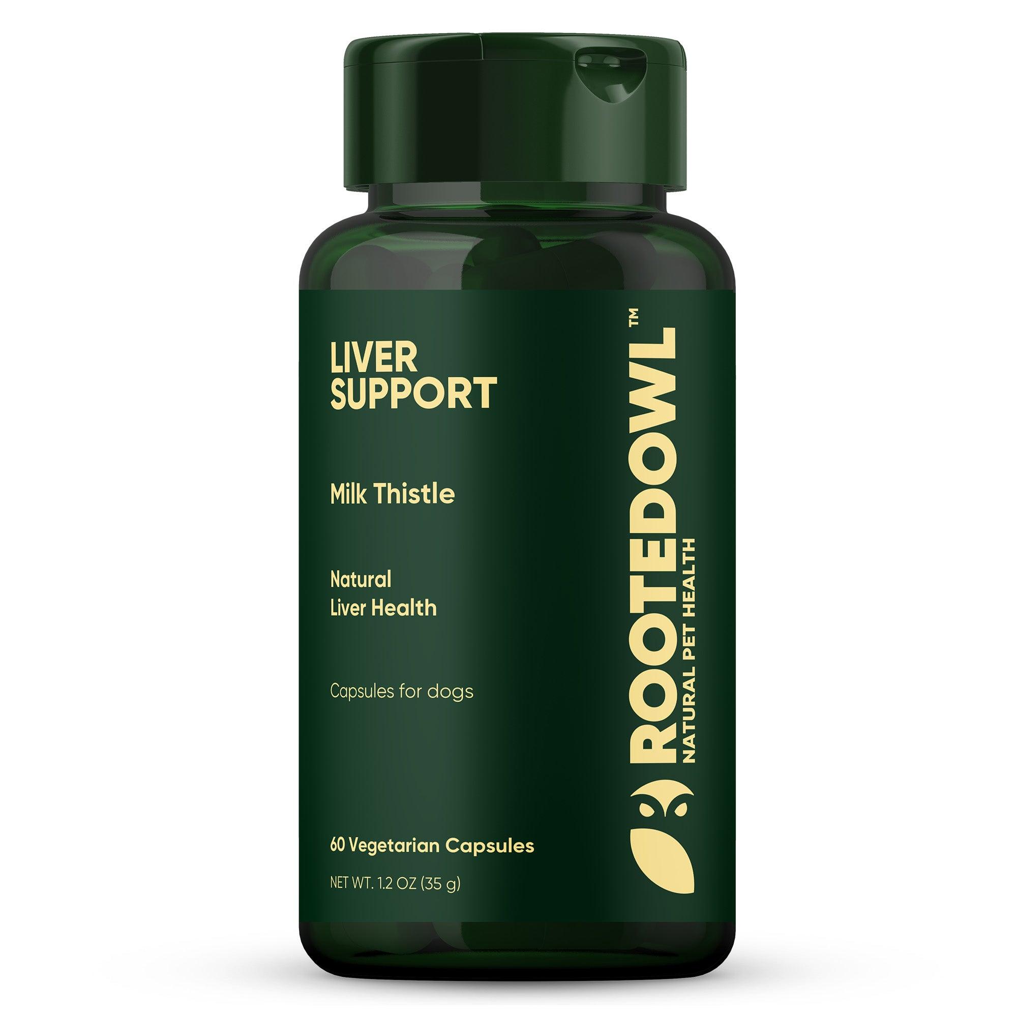 Rooted Owl Liver Support Capsules Dog & Cat Supplement