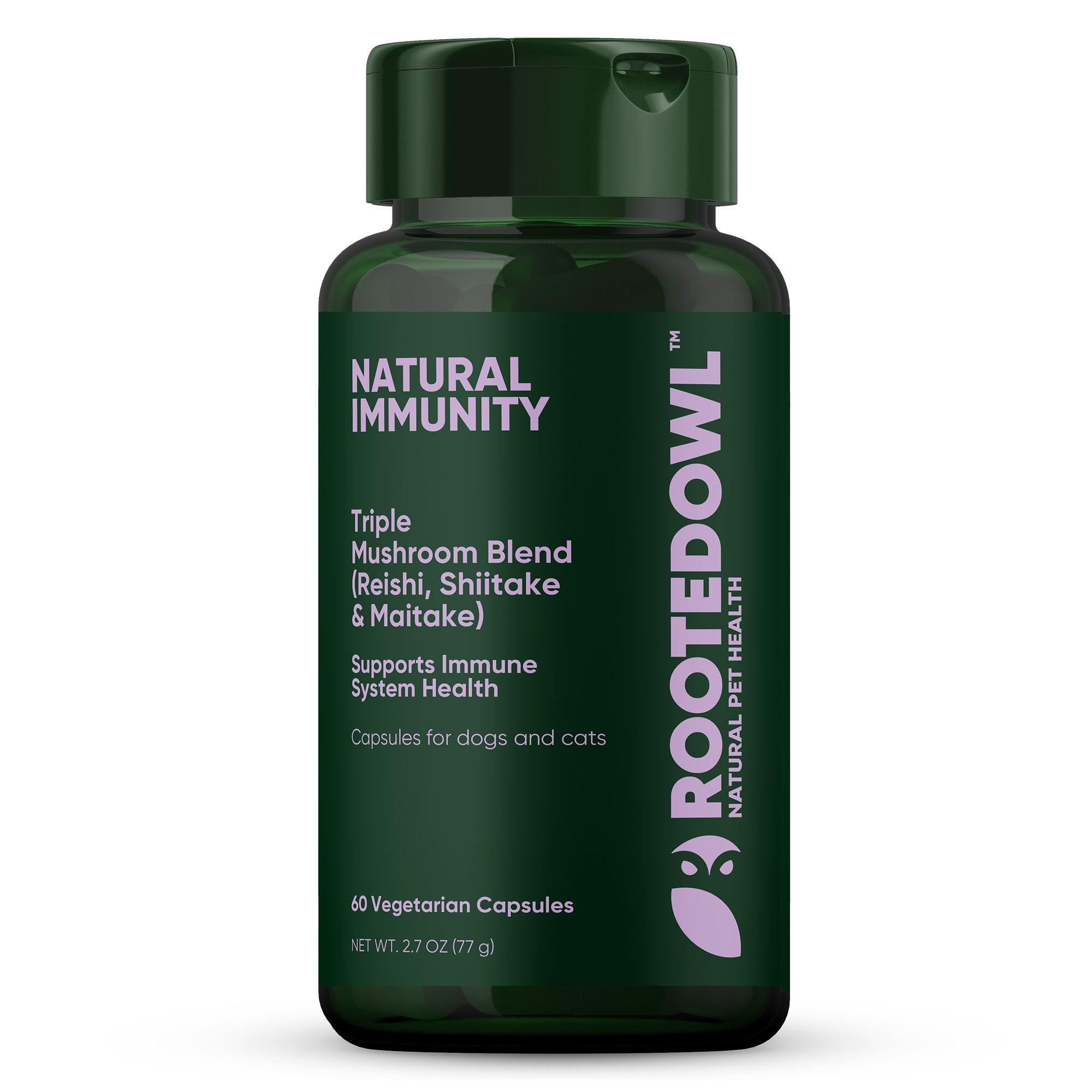 Rooted Owl Natural Immunity Capsules Dog & Cat Supplement, 60-count