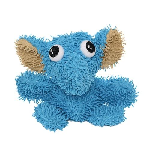 Mighty Microfiber Ball Elephant Dog Toy, Blue, Medium