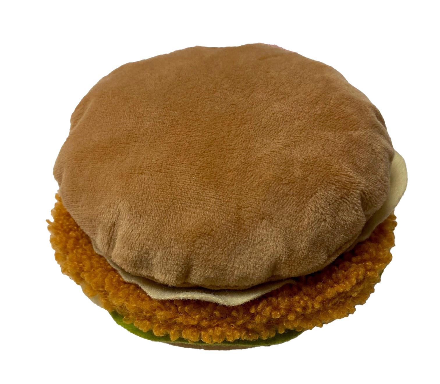 Ethical Spot KFC Chicken Sandwich Plush Dog Toy, 5-in