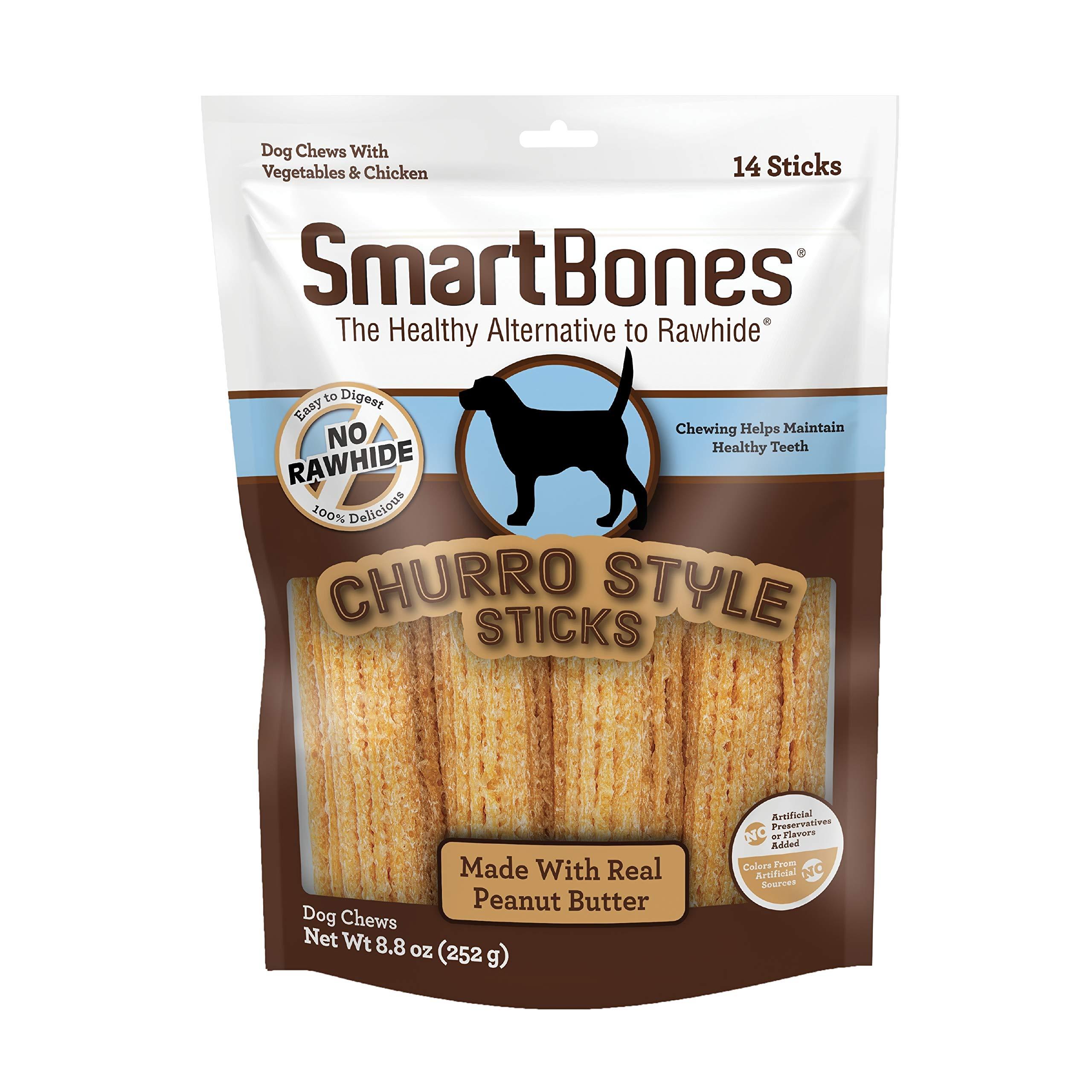 SmartBones Churro Style Sticks Peanut Butter Dog Treats