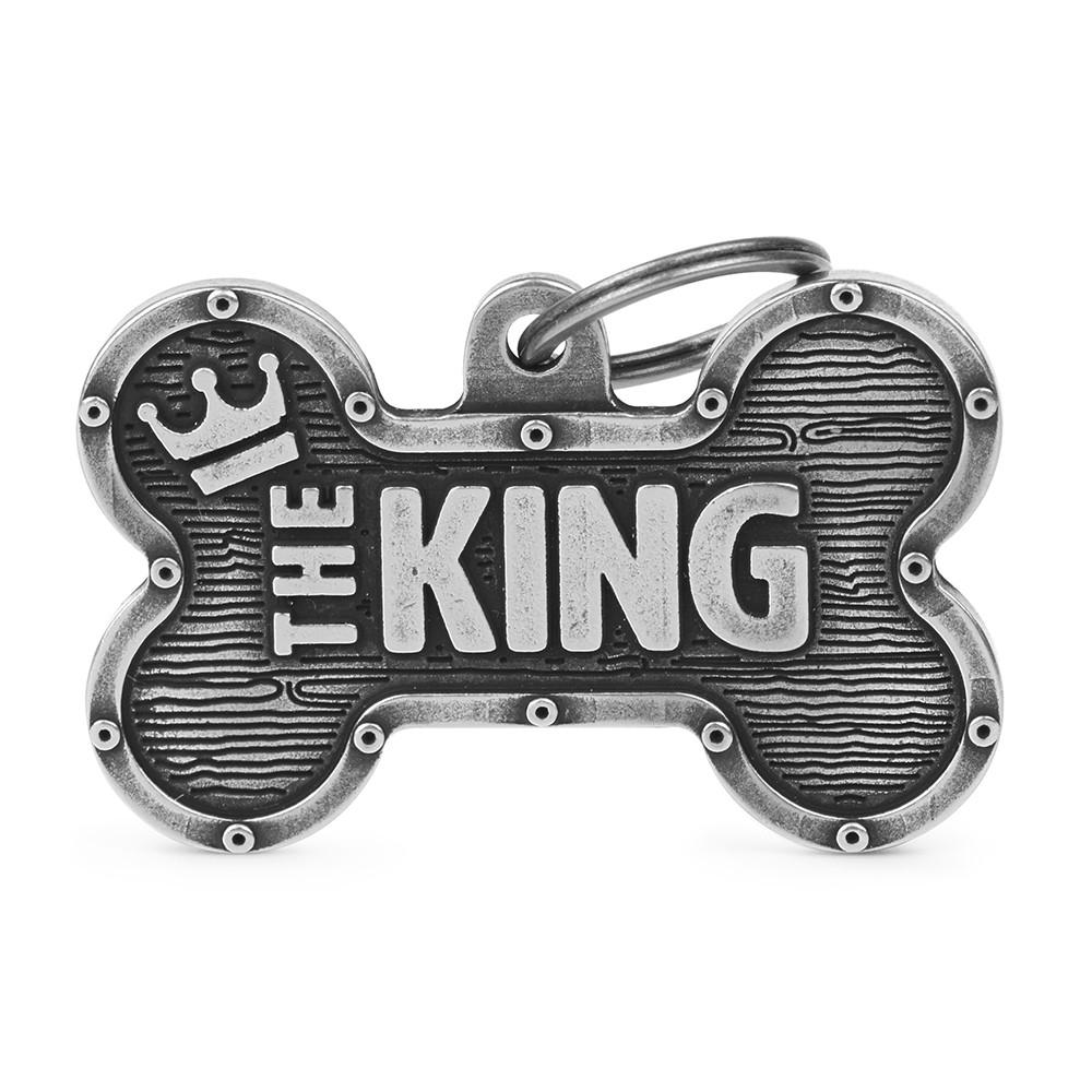 MyFamily Bronx Bone King Pet ID Tag, X-Large