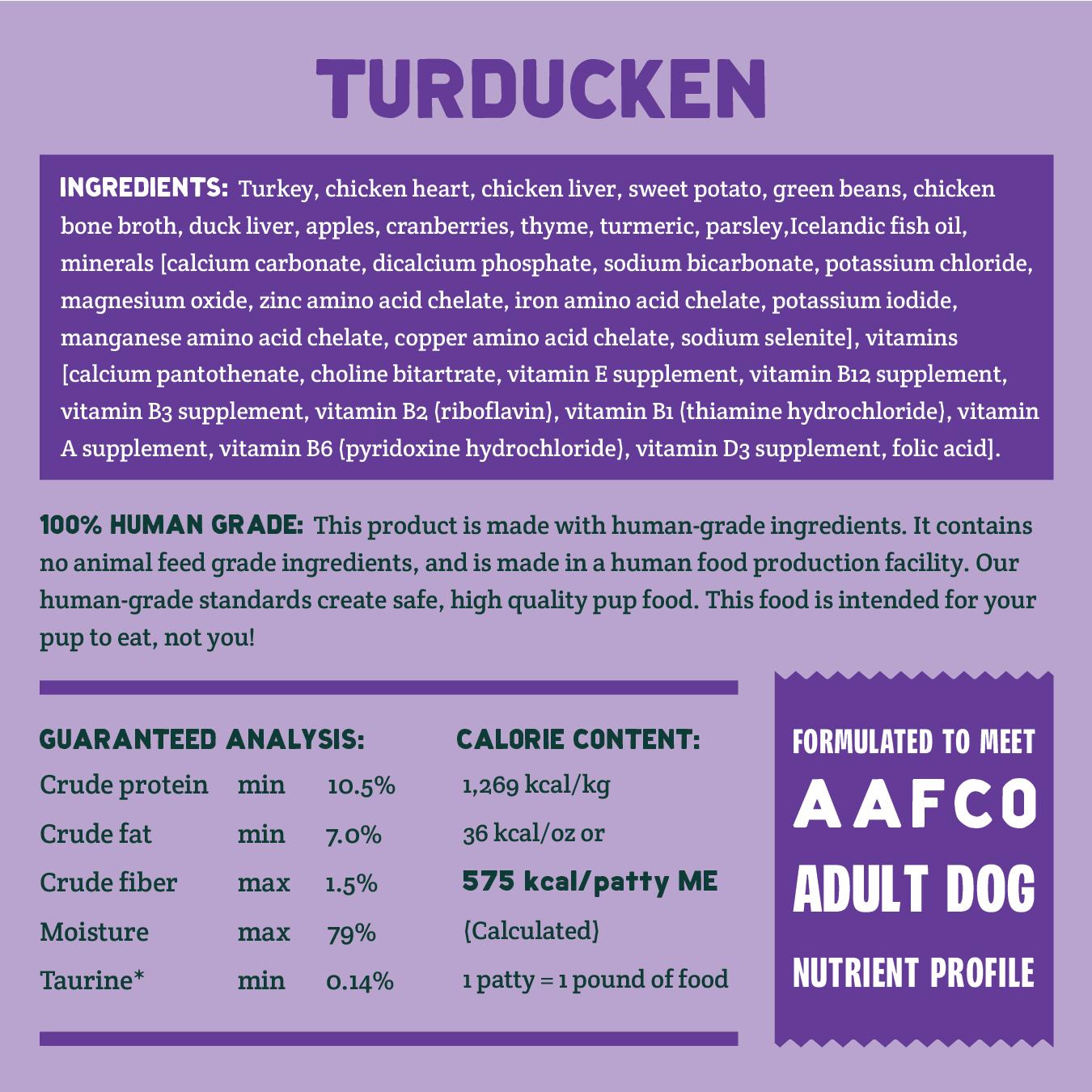 A Pup Above Turducken Grain-Free Gently Cooked Dog Food, 1-lb