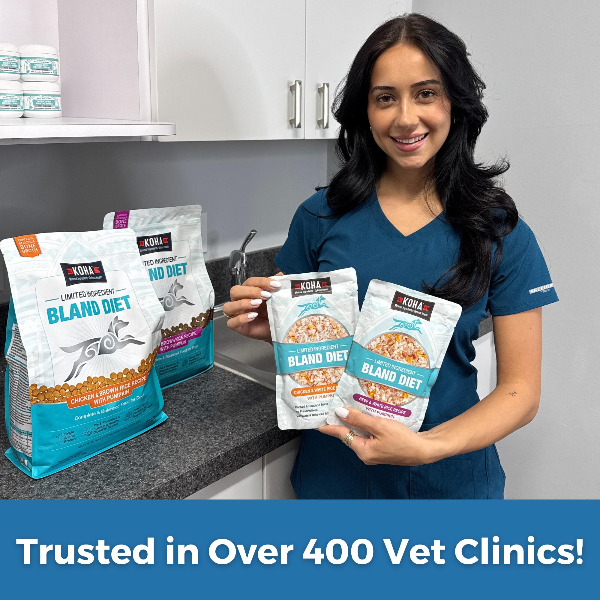 KOHA Limited Ingredient Bland Diet Lamb & White Rice Wet Dog Food Pouch, 12.5-oz