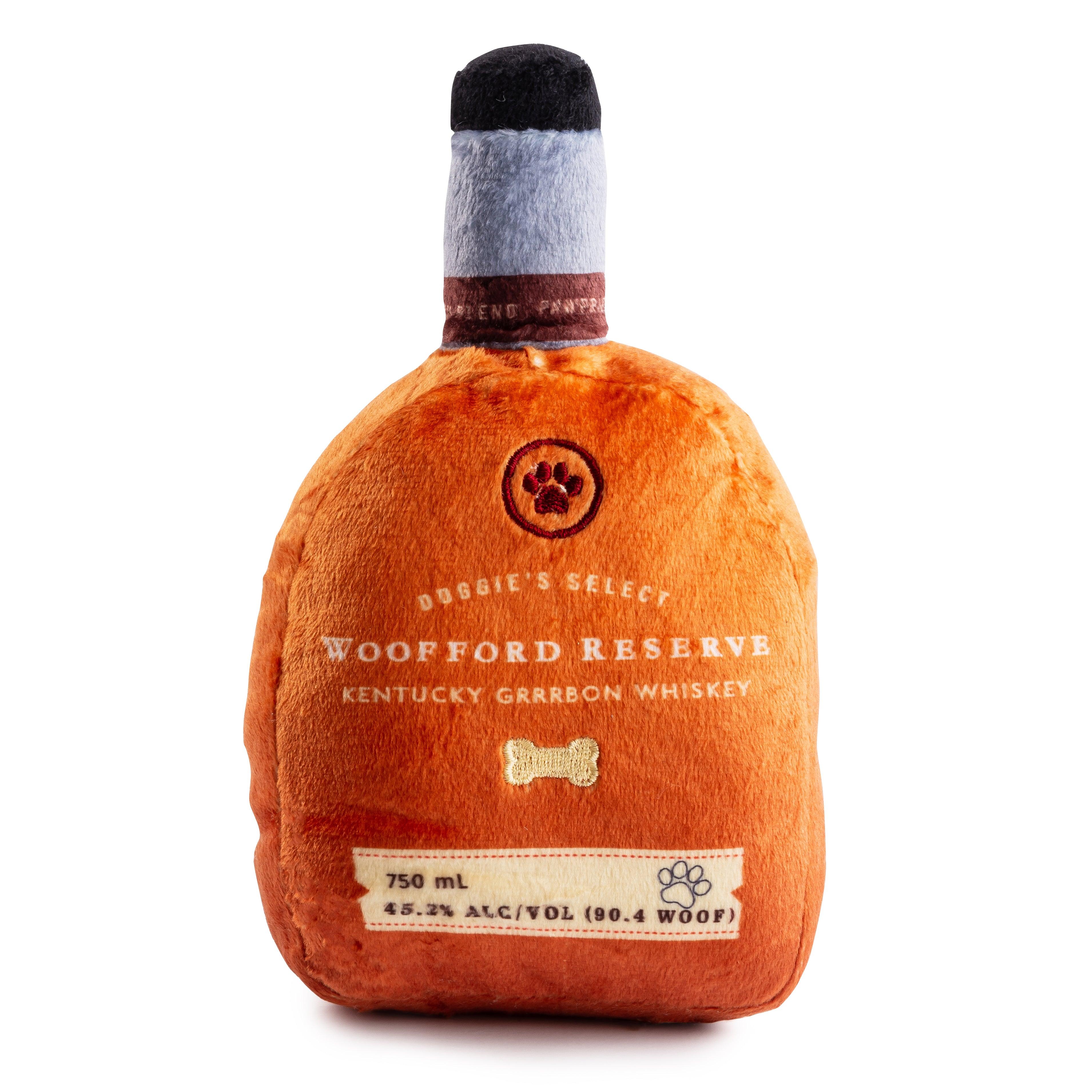 Haute Diggity Dog Woofford Reserve Bourbon Dog Toy, 7 x 4 x 1.5-in