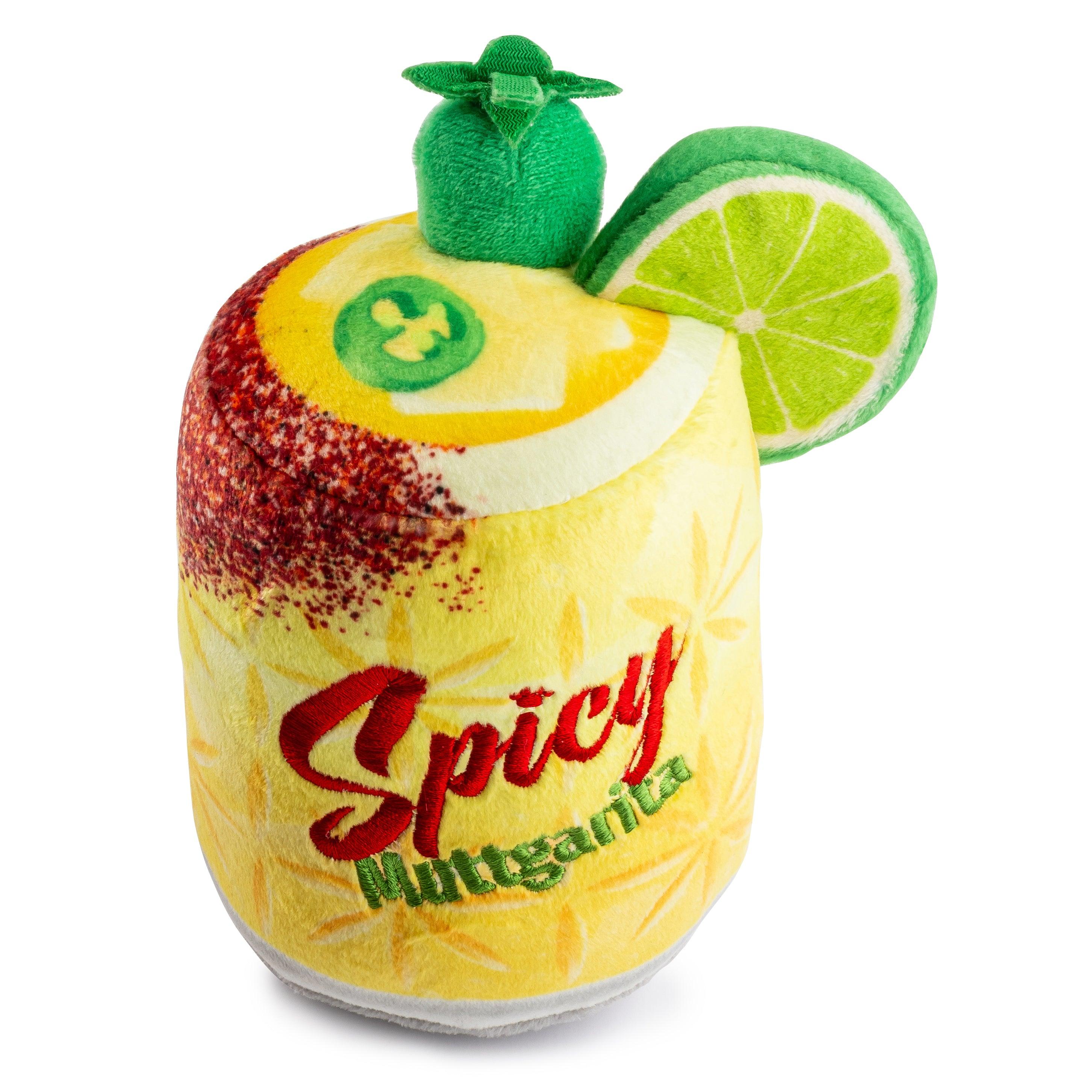 Haute Diggity Dog Spicy Muttgarita Dog Toy, 6 x 4 x 3-in