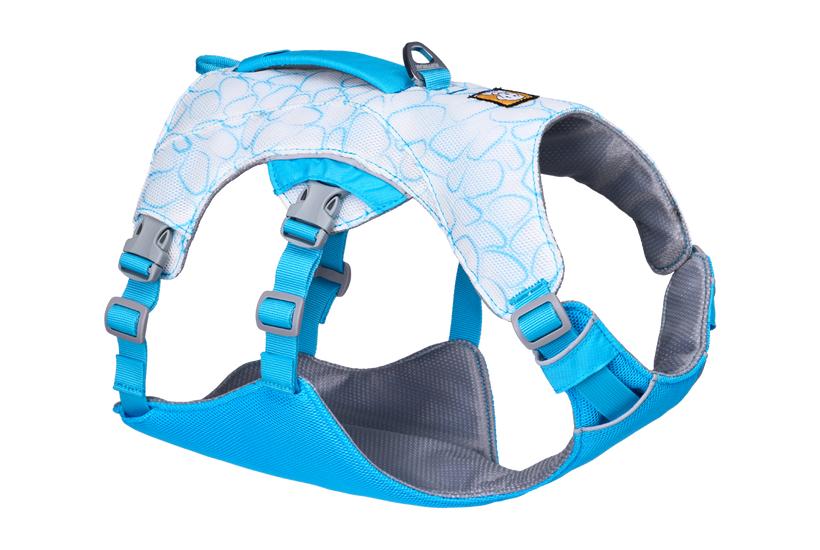 Ruffwear Swamp Cooler Dog Harness, Biolumin Blue, Medium