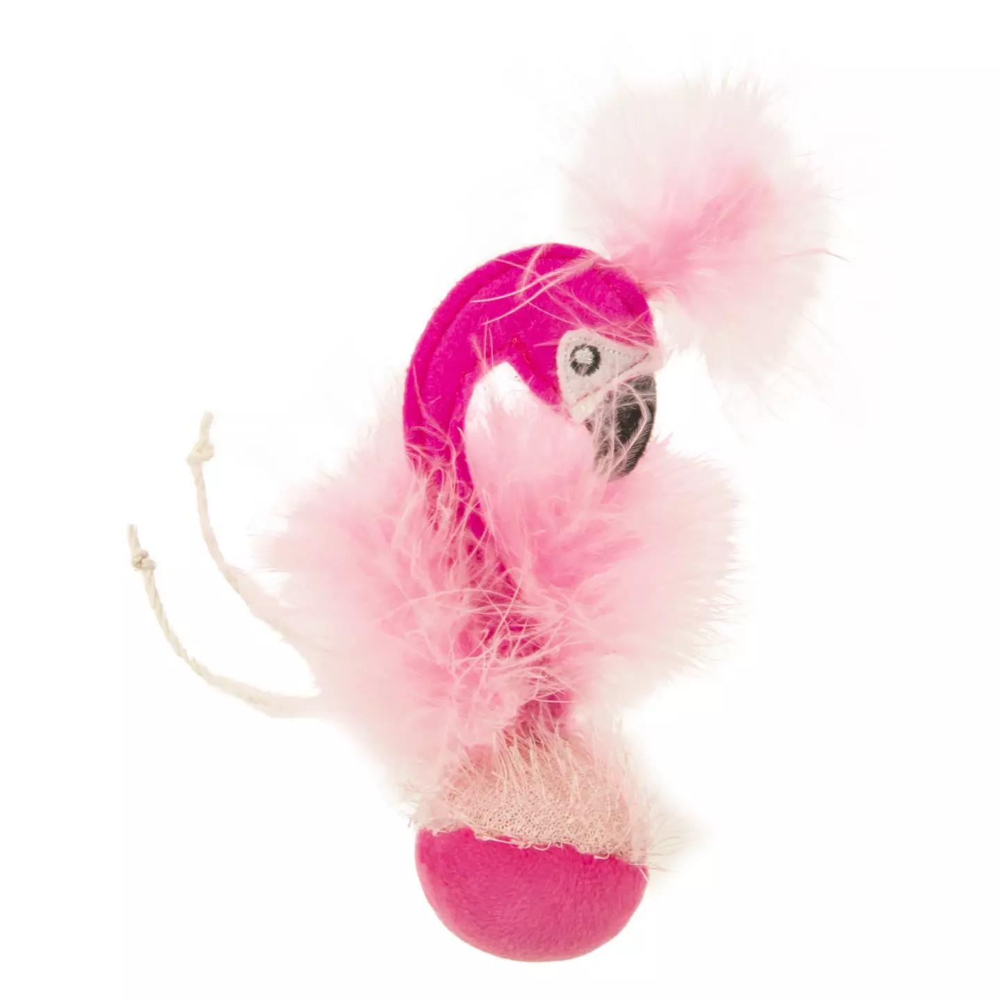 SmartyKat Instincts HappyNip Frisky Flamingo Catnip & Silvervine Electronic Sound Cat Toy