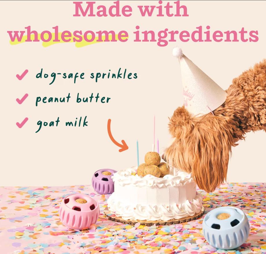 Woof Pupsicle Birthday Pops Dog Treats, Large, 7-count