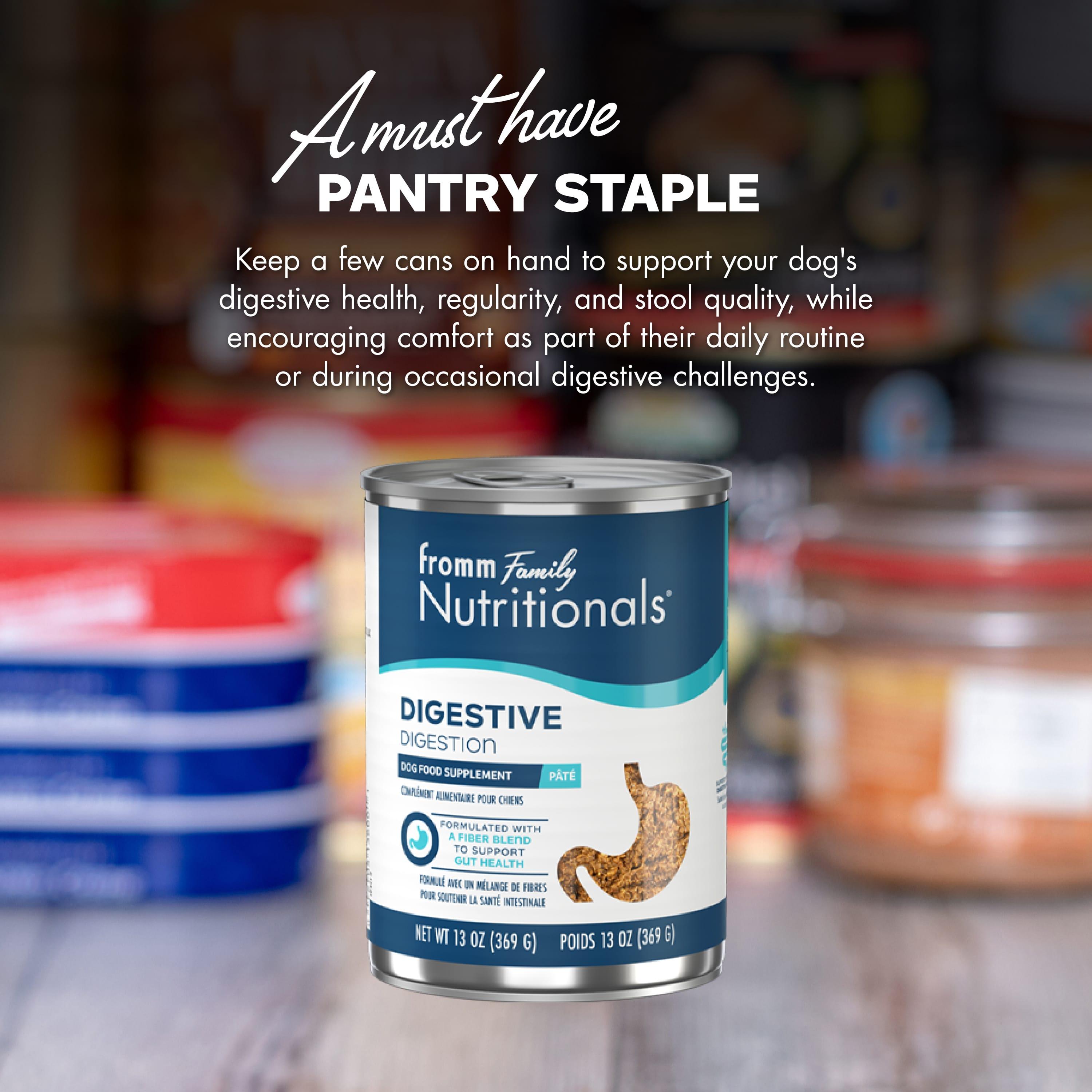 Fromm Nutritionals Digestive Pate Dog Food Supplement Can, 13-oz