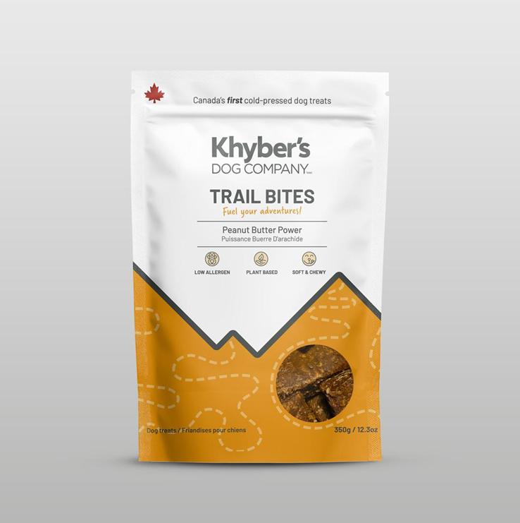 Khyber's Trail Bites Peanut Butter Power Dog Treats, 350-gram