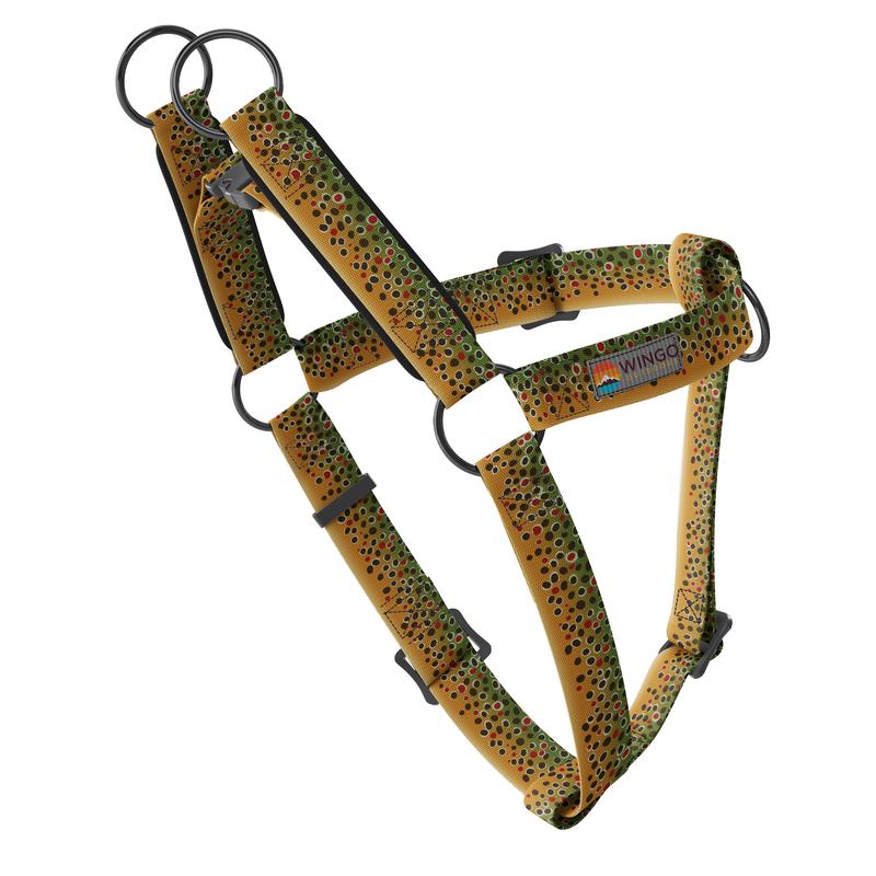 Wingo Outdoors Suzie Dog Harness, Brown Trout 2022, Small