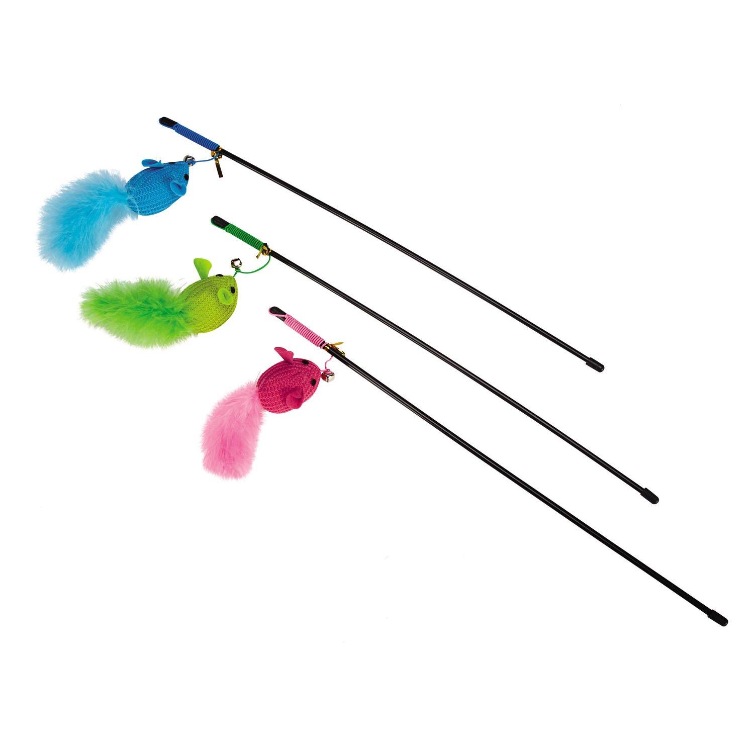 Savvy Tabby Playtime Teasers Cat Toy, 18.5-in
