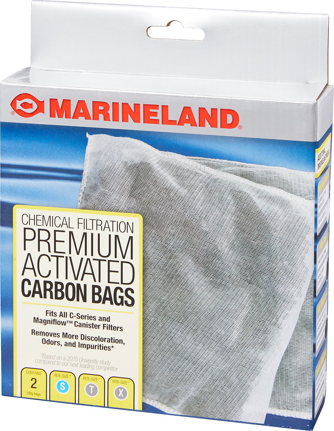 Marineland C-Series Canister Carbon Bags Filter Media, 2 count
