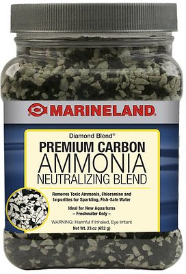 Marineland Diamond Blend Carbon Ammonia Neutralizing Carbon Filter Media, 23-oz jar