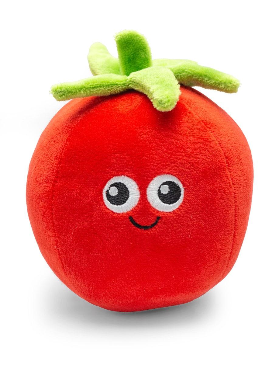 ThoozyPet Tomato Plush Dog Toy, 5.5-in