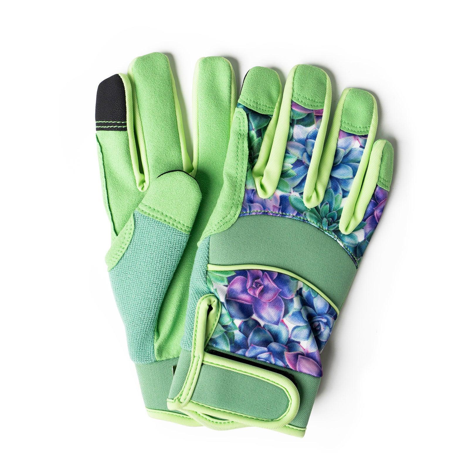 Seed & Sprout Gardening Gloves, Simply Succulent, Large/X-Large