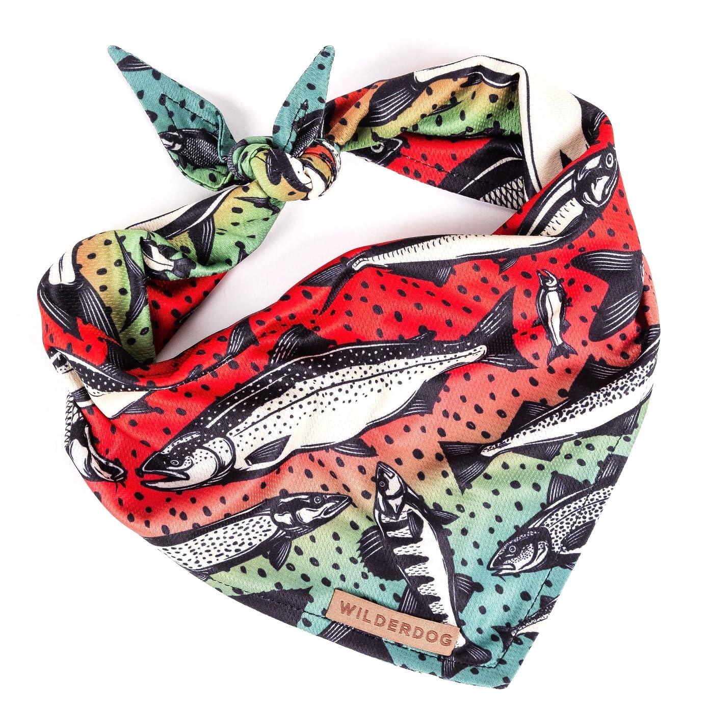 Wilderdog Cooling Dog Bandana, Gone Fishing