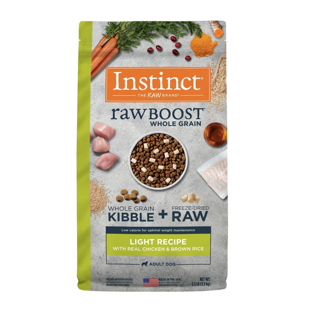 Instinct Raw Boost Whole Grain Light with Real Chicken & Brown Rice Dry Dog Food, 3.5-lb