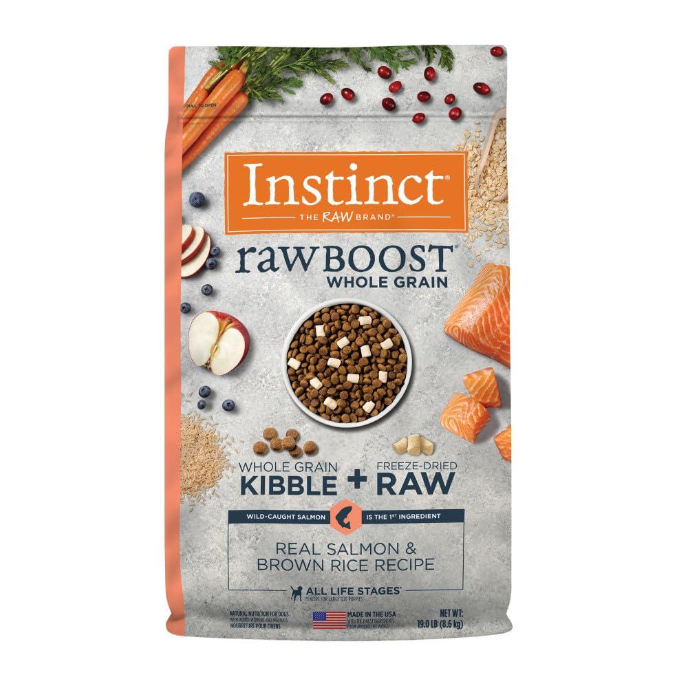 Instinct Raw Boost Whole Grain Real Salmon & Brown Rice Dry Dog Food, 19-lb