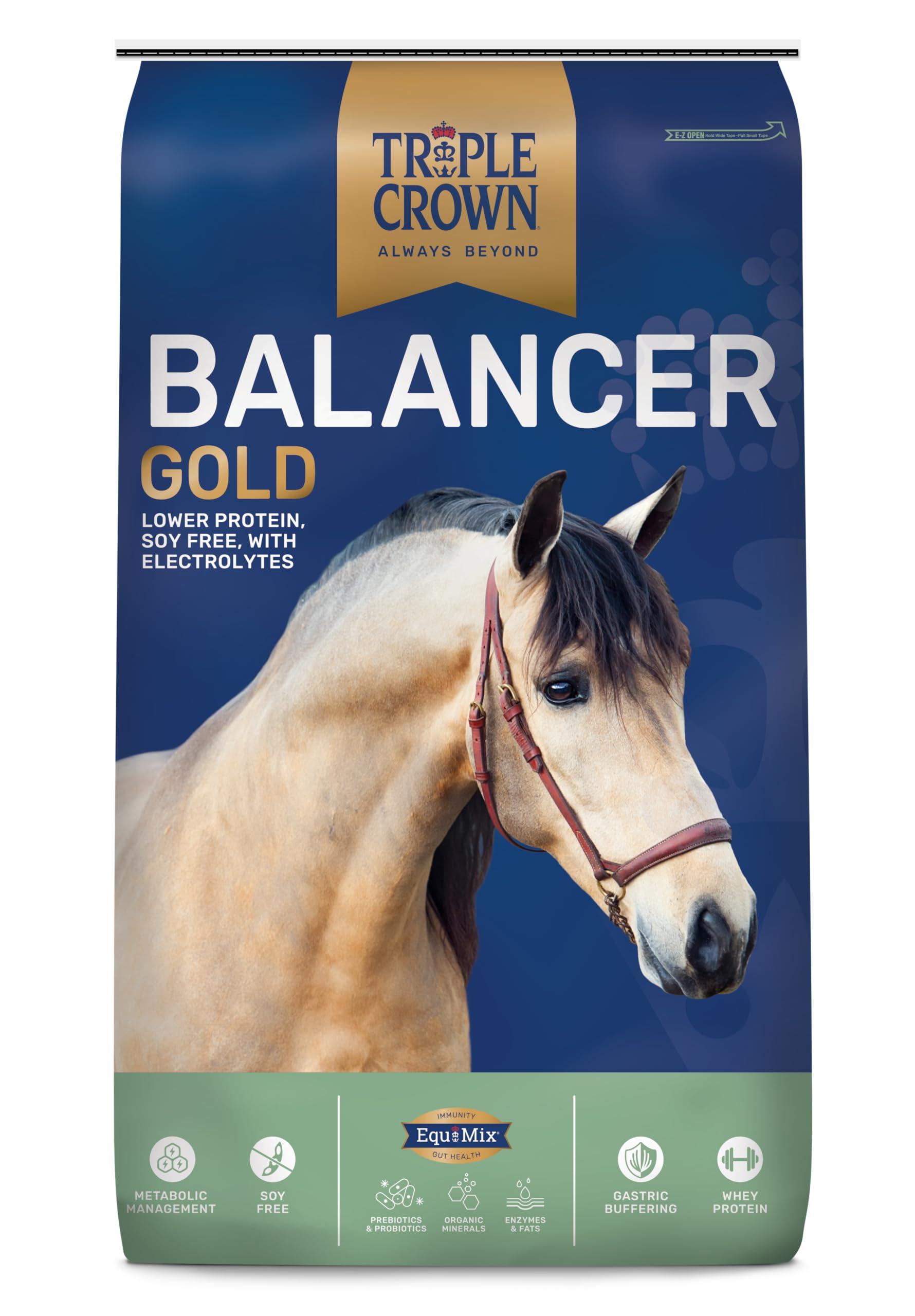 Triple Crown Balancer Gold Pellets Horse Supplement, 50-lb