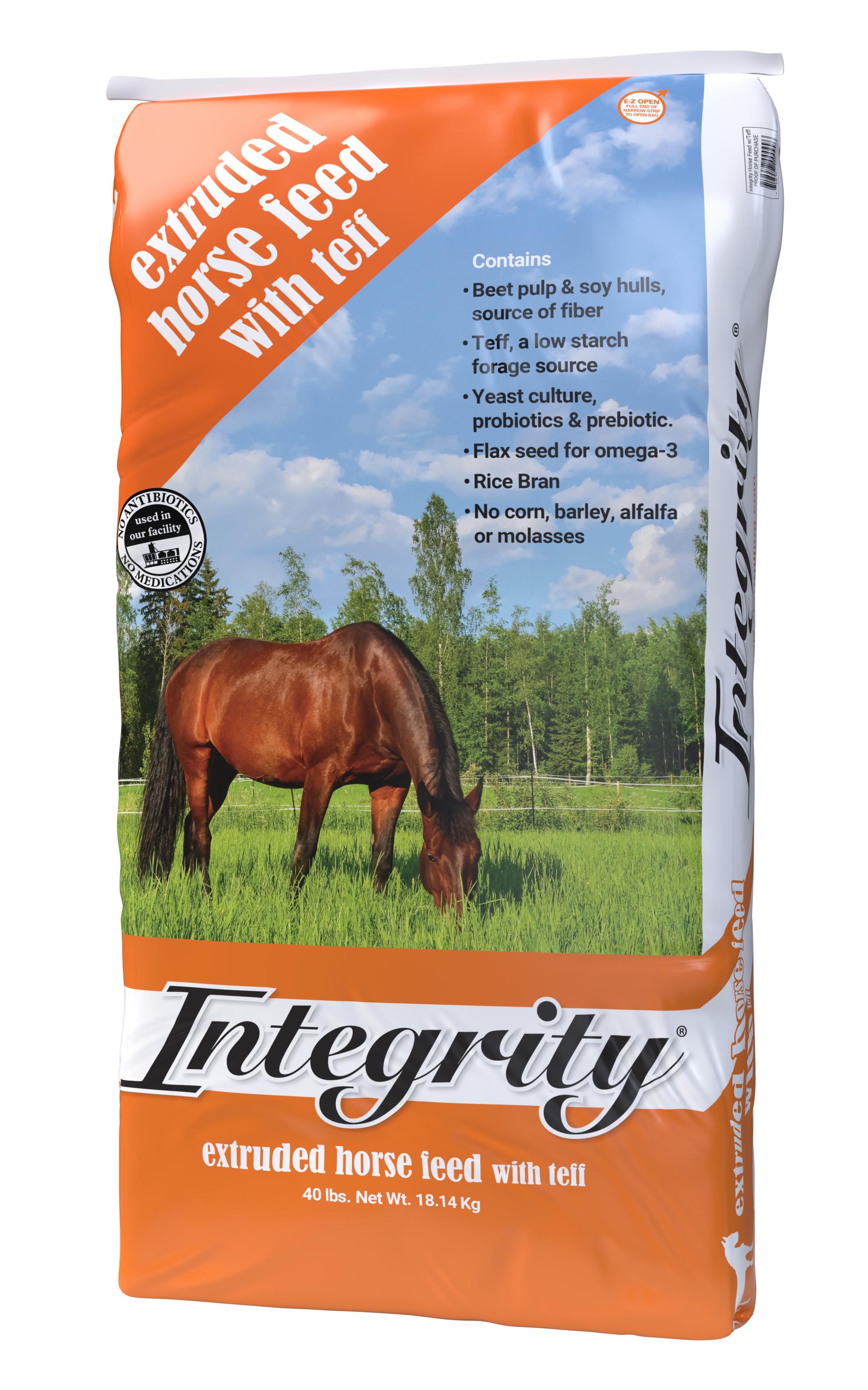 Star Milling Co. Integrity Extruded Feed with Teff for Horses, 50-lb