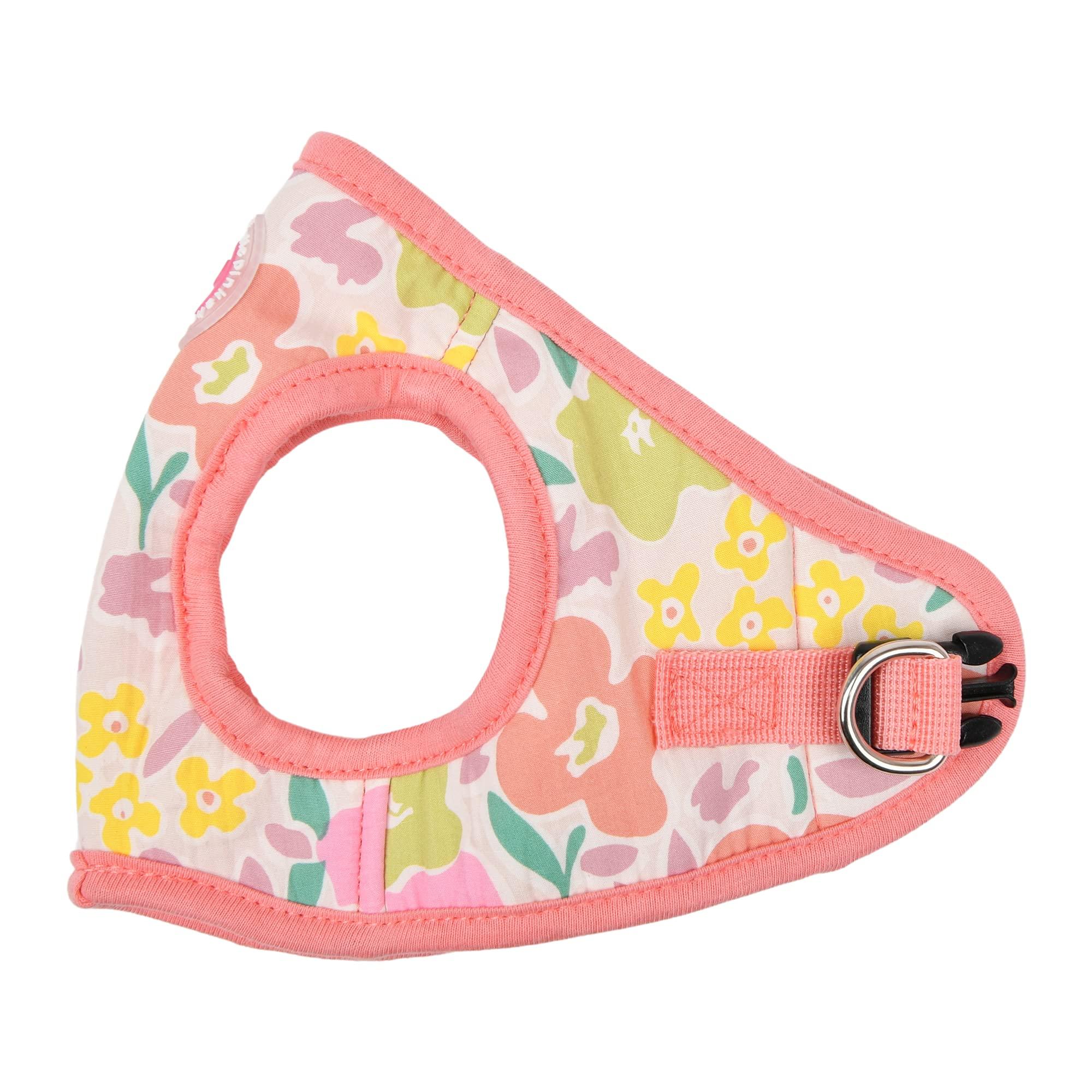 Pinkaholic Evanthe Step-in Vest Dog Harness, Indian Pink, Small