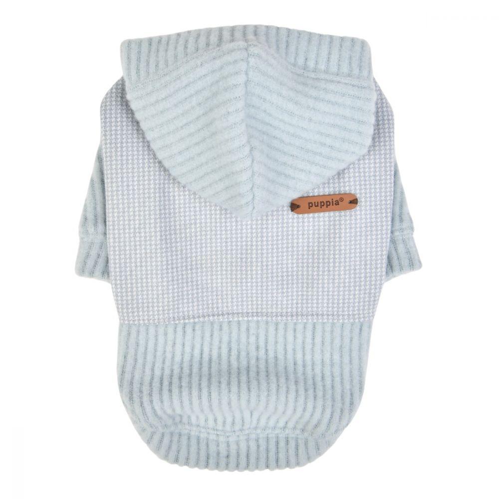 Puppia Declan Dog Hoodie, Cadet Blue, Medium