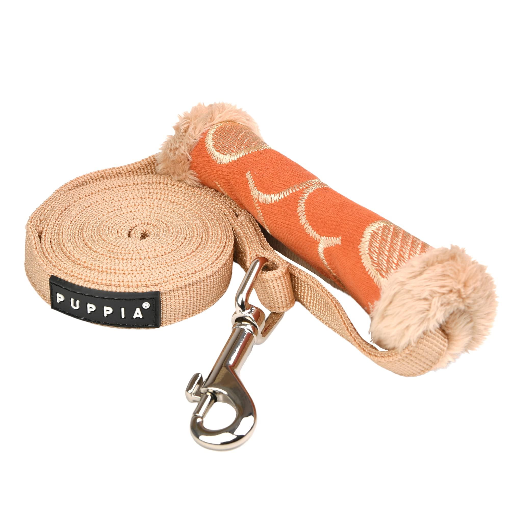 Puppia Florent Dog Leash, Orange, Large