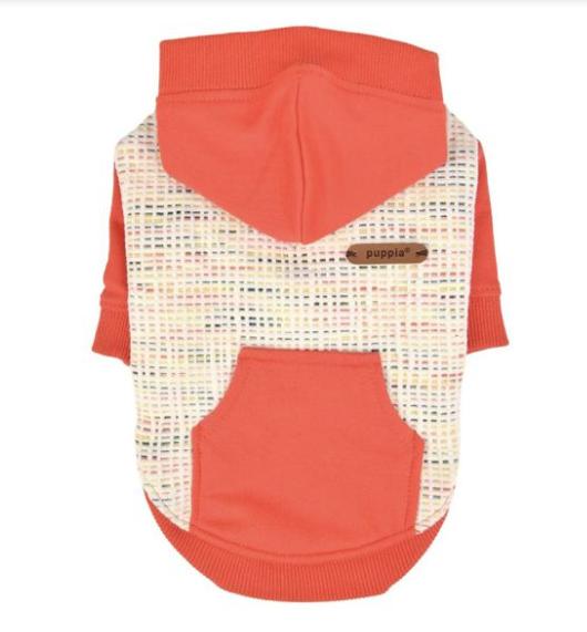 Puppia Gavin Hooded Dog T-Shirt, Orange