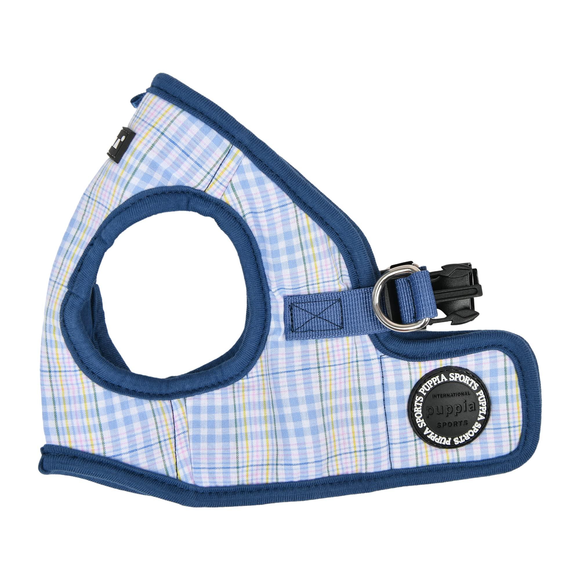 Puppia Luke Step-in Vest Harness B for Dogs, Blue, X-Large