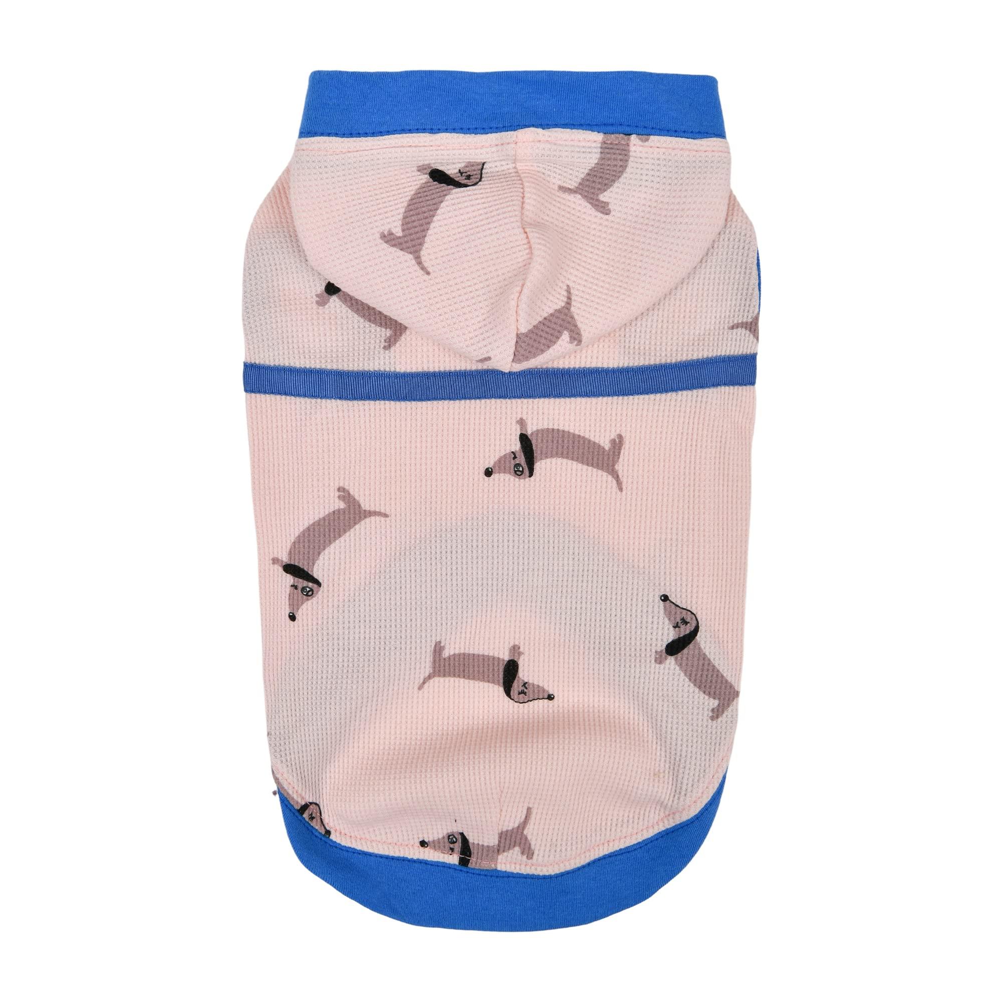 Puppia Sammy Hooded Dog T-Shirt, Indian Pink, X-Large