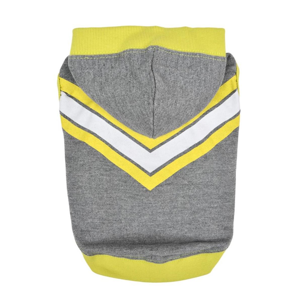 Puppia Armand Hooded Dog T-Shirt, Grey, Small