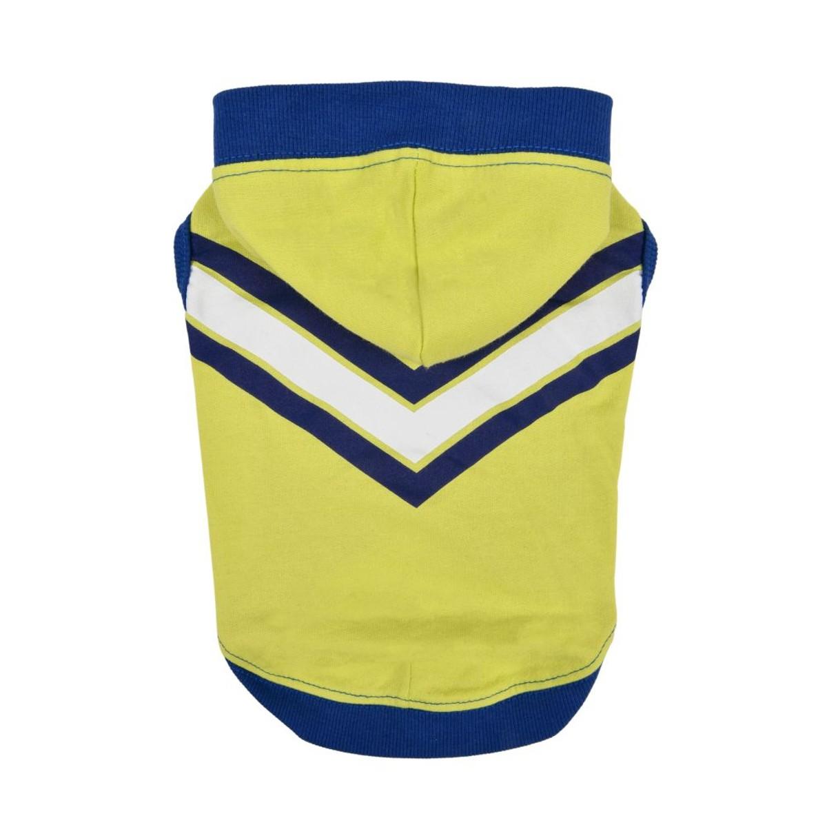 Puppia Armand Hooded Dog T-Shirt, Lemon Yellow, Large