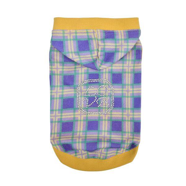 Puppia Burke Hooded Dog T-Shirt, Violet, Medium