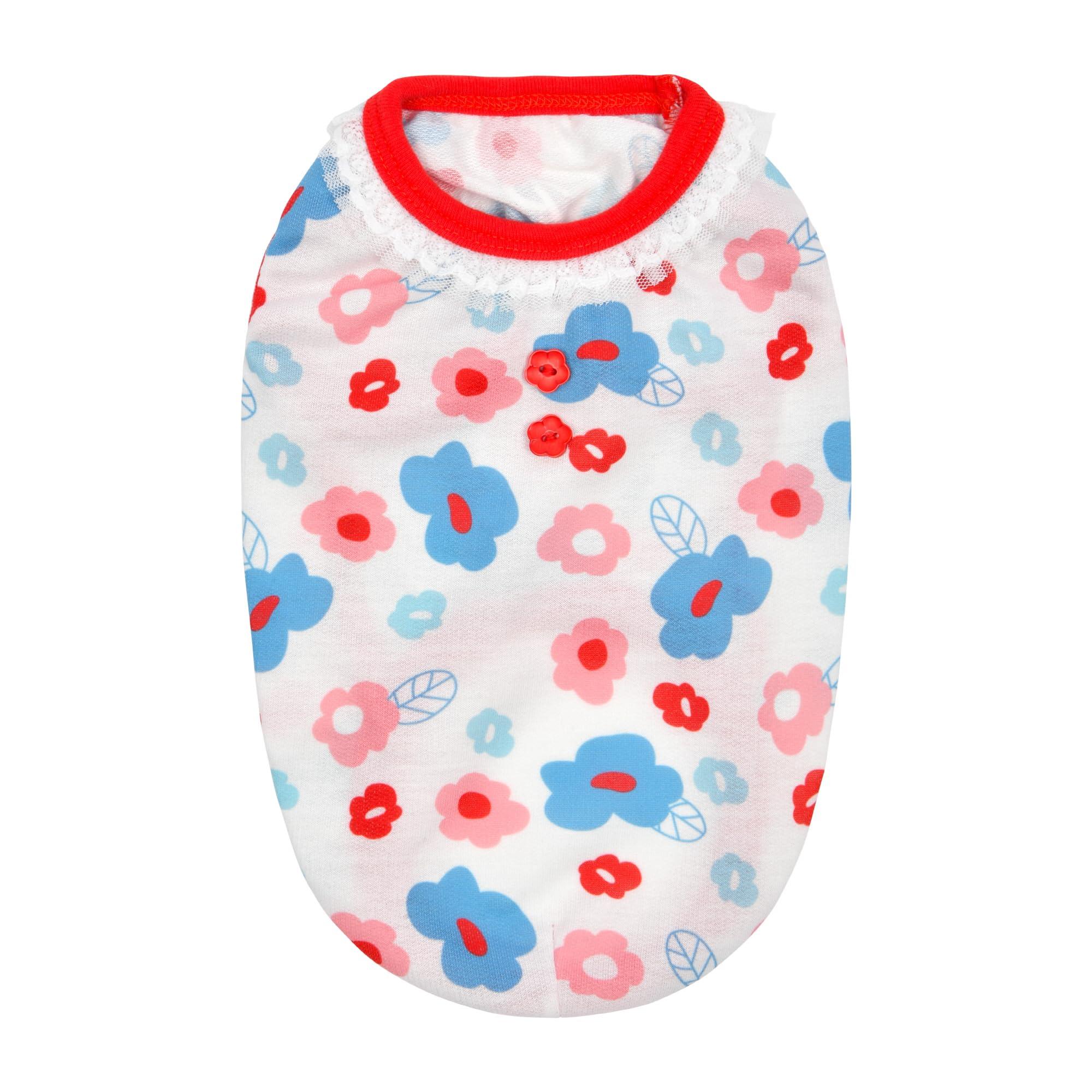 Puppia Indigo Dog T-Shirt, Coral