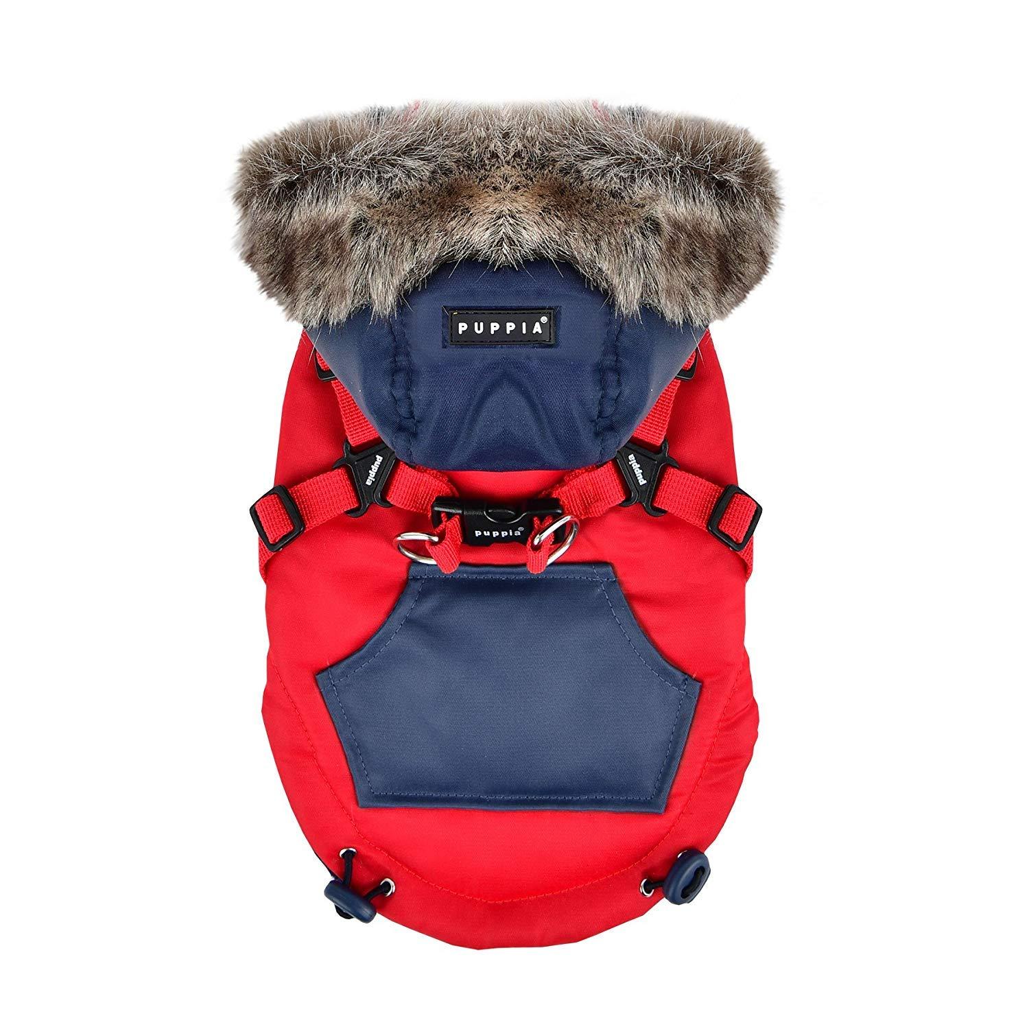 Puppia Orson Dog Coat, Red