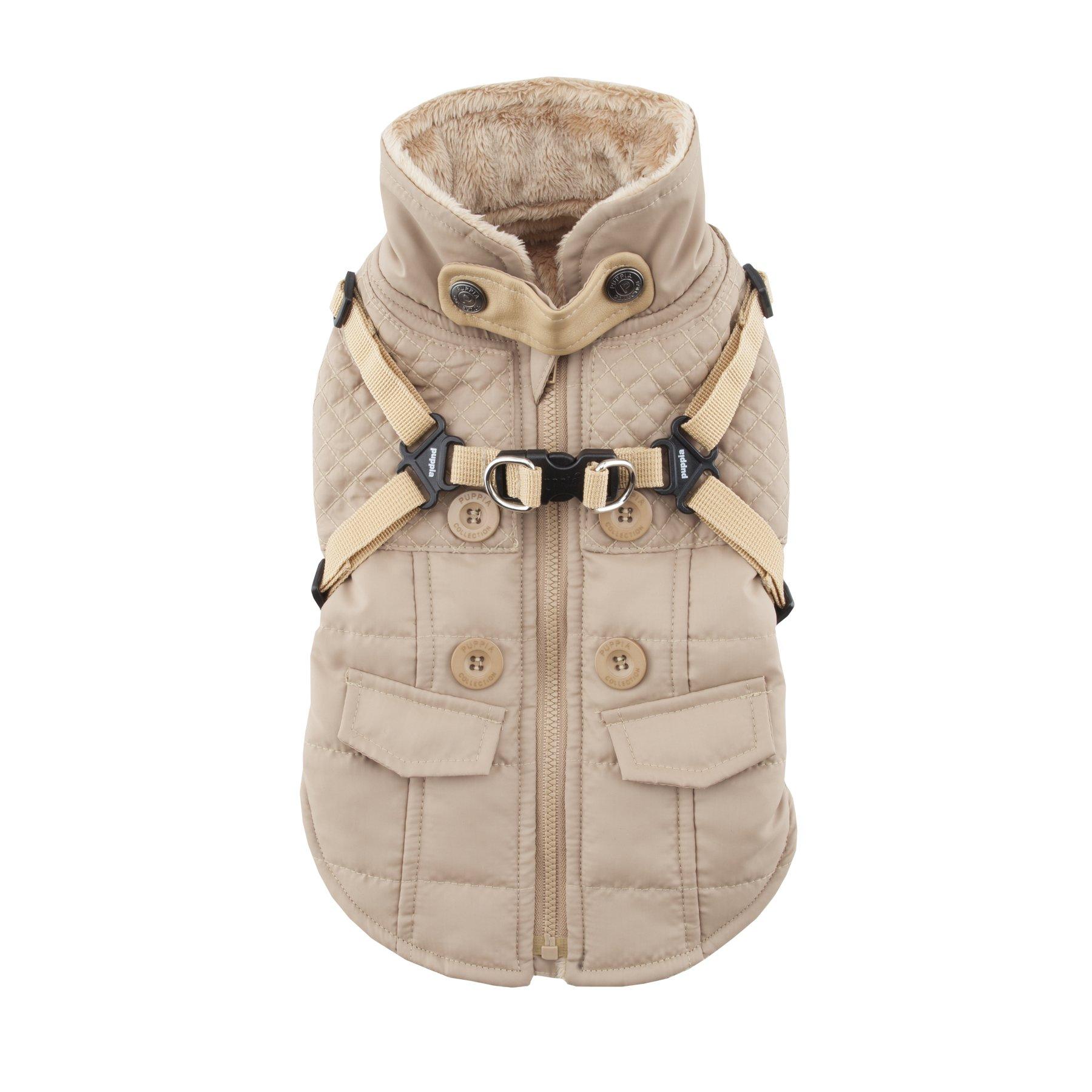 Puppia Wilkes Winter Dog Coat, Beige, XX-Large