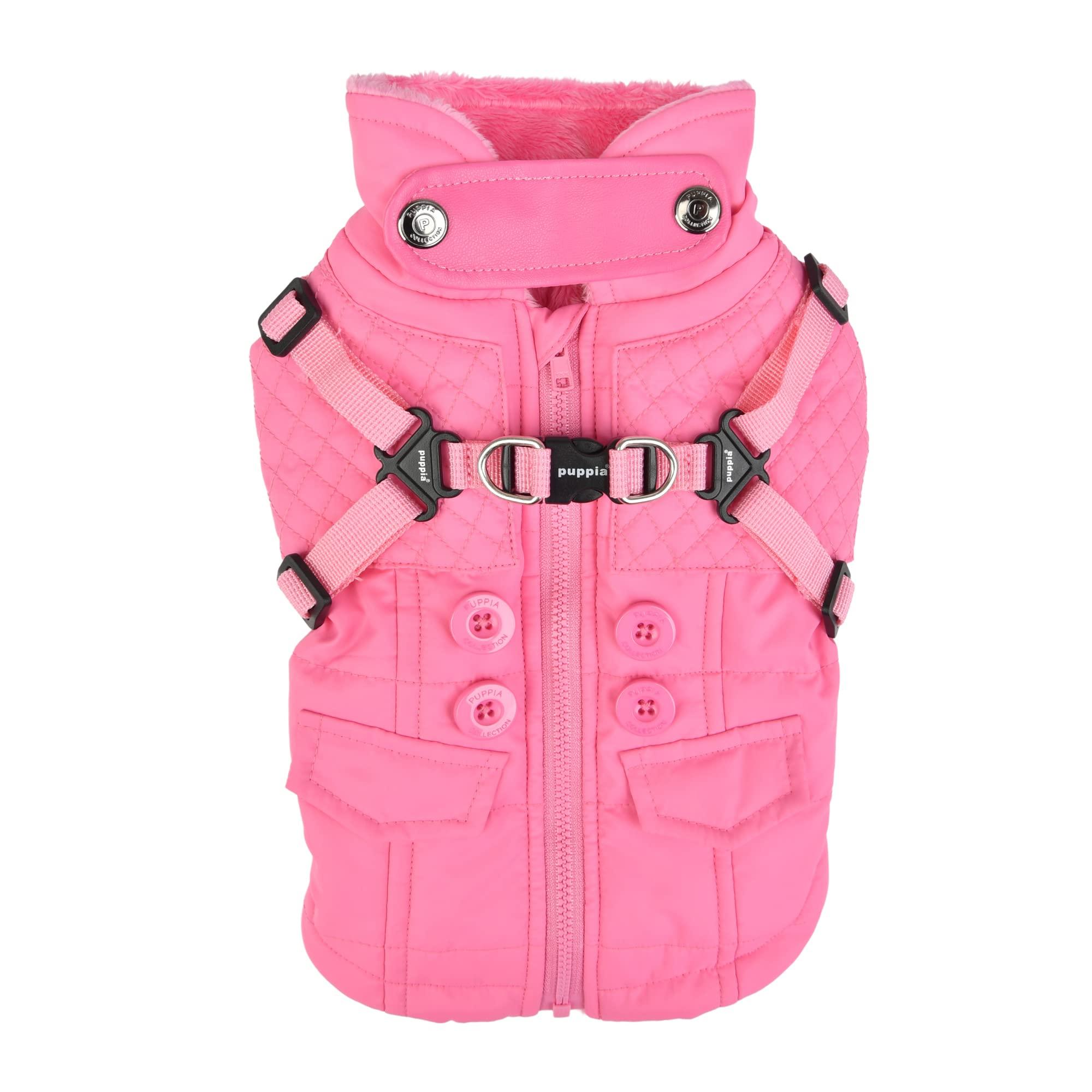 Puppia Wilkes Winter Dog Coat, Pink, XX-Large