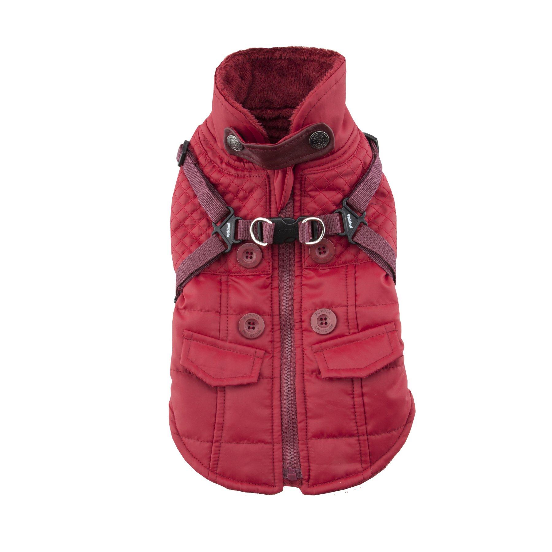 Puppia Wilkes Winter Dog Coat, Wine