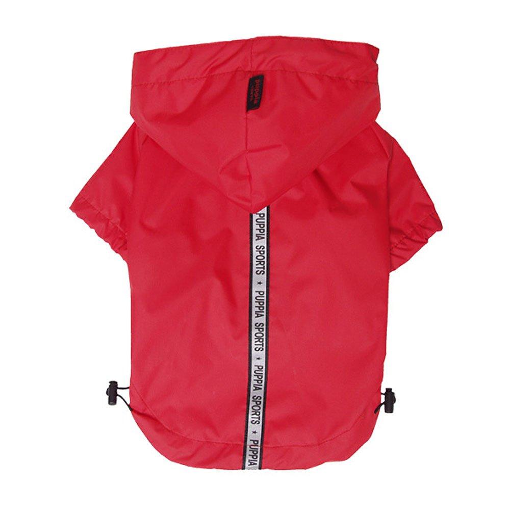 Puppia Base Jumper Dog Raincoat, Red, XX-Large