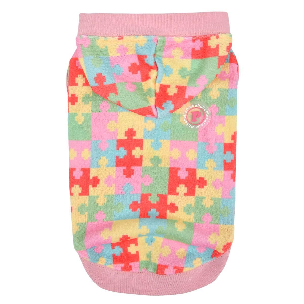 Pinkaholic Bettina Hooded Dog T-Shirt, Pink