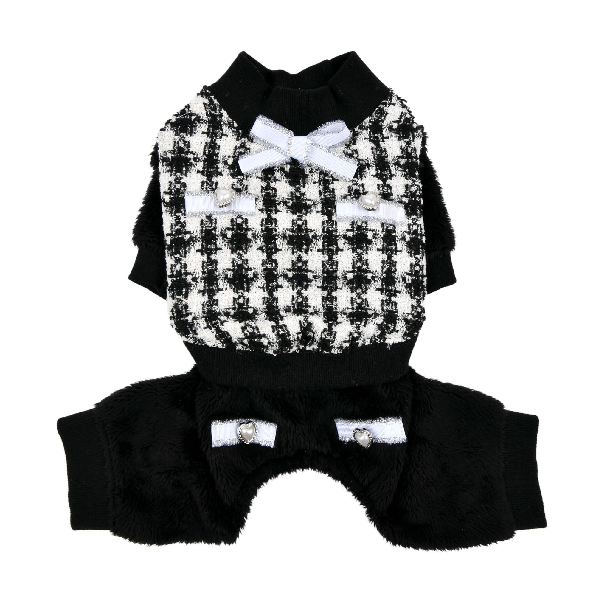 Pinkaholic Bristol Dog Jumpsuit, Black, Small