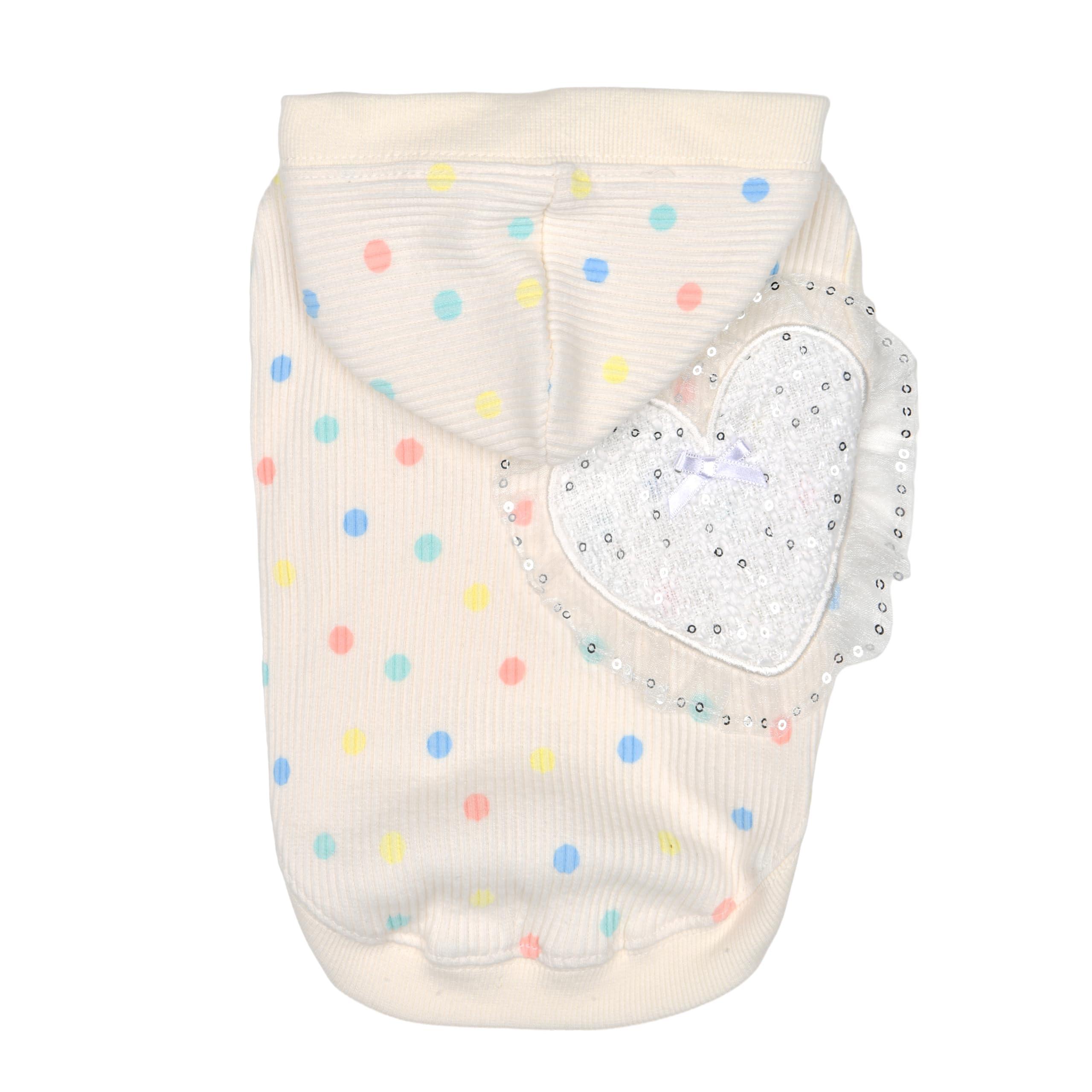 Pinkaholic Cerys Hooded Dog T-Shirt, Ivory, Large