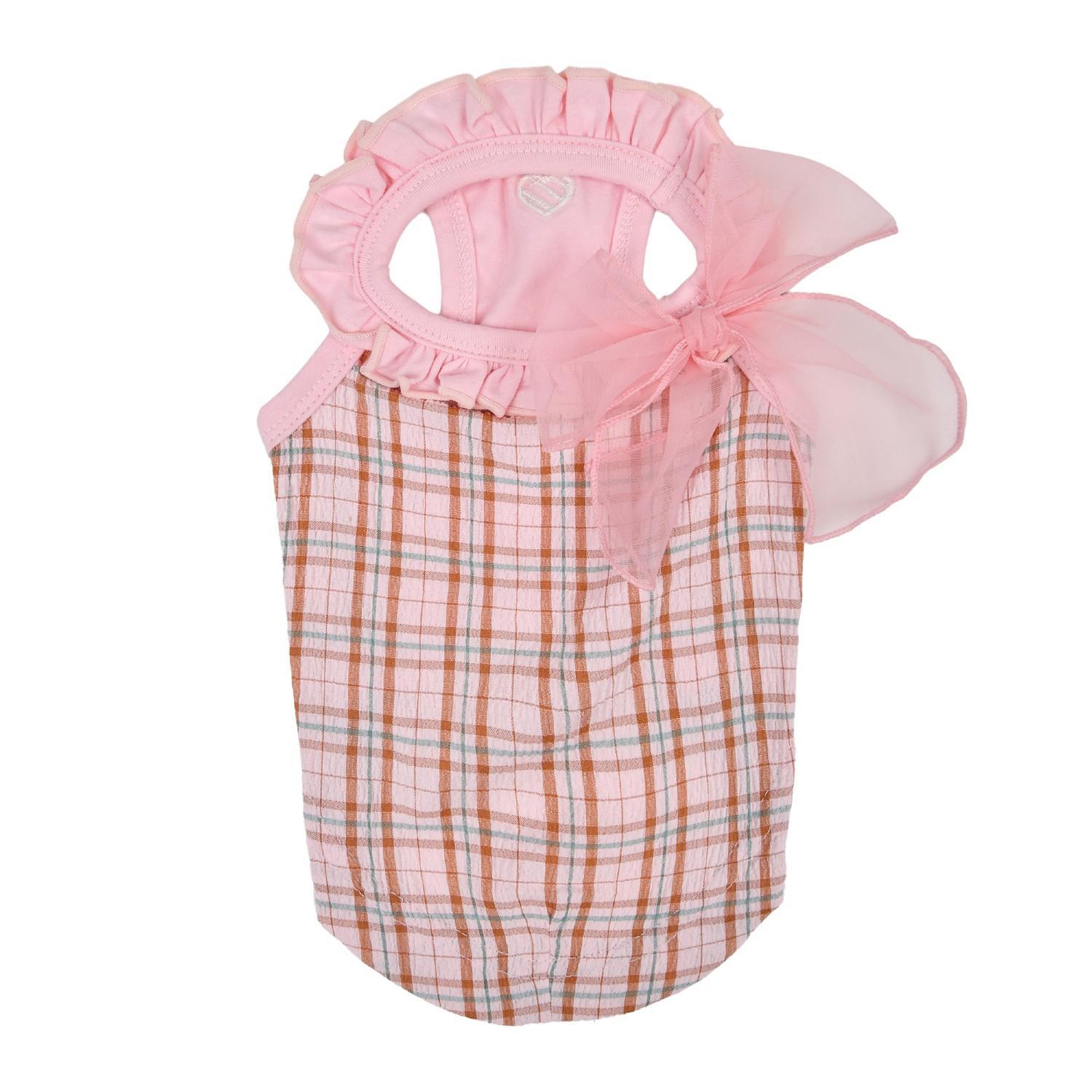 Pinkaholic Eulalia Dog Tank Top, Indian Pink, Large