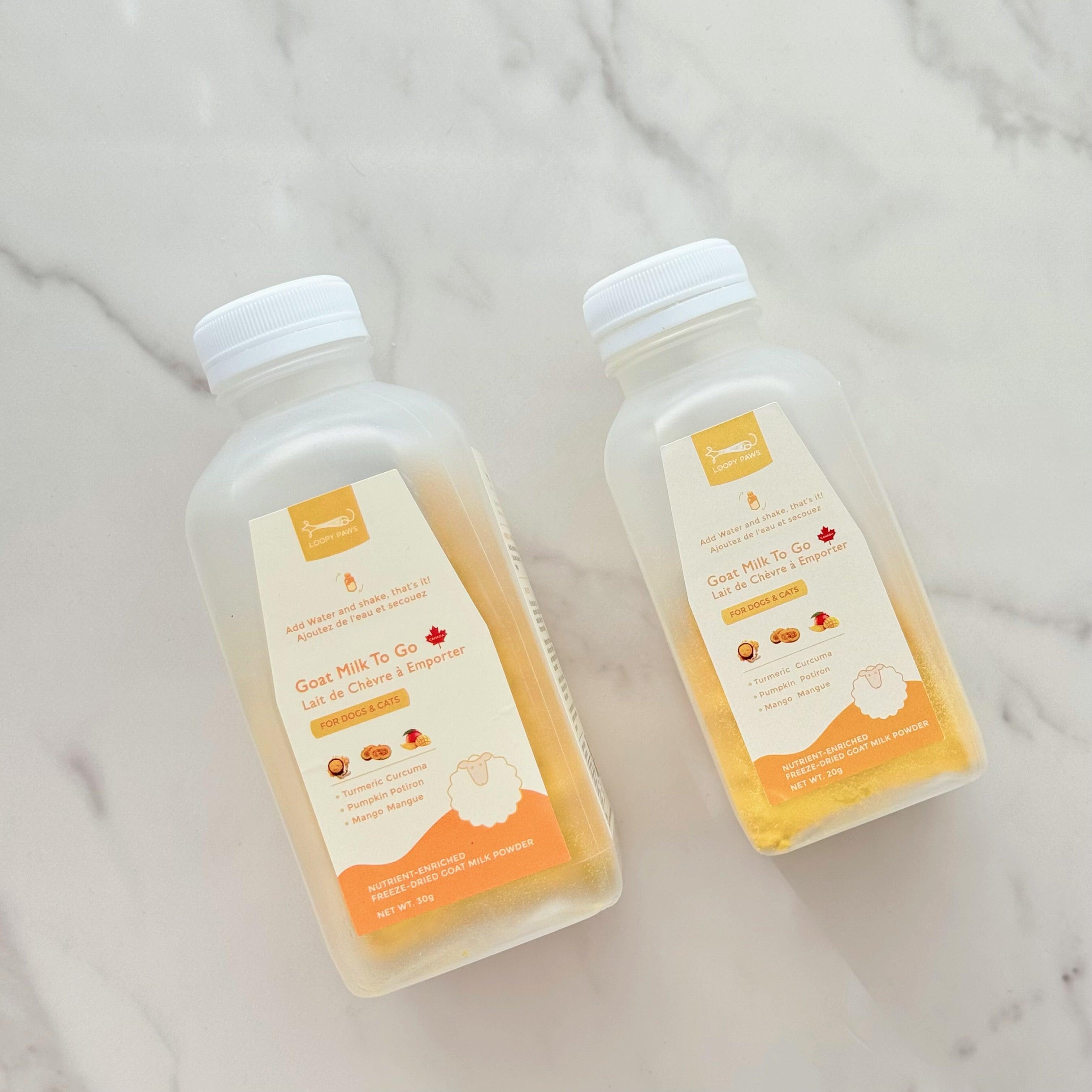 Loopy Paws Goat Milk TO GO Pumpkin, Turmeric & Mango Freeze-Dried Dog & Cat Treats, 320-mL