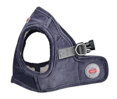 Puppia Classy Harness B for Dogs, Dark Grey, Medium
